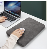 Macbook Sleeve | MacBook 12" - Lambskin Computer Sleeve - Mørkegrå - DELUXECOVERS.DK