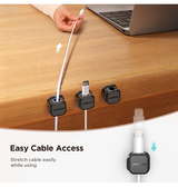 Kabel Beskytter | Magnestisk Kabelholder - 3 Stk. - Hvid - JOYROOM™ - DELUXECOVERS.DK