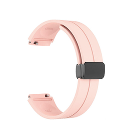 Samsung Galaxy Watch 6 | Samsung Galaxy Watch 6 (40/44mm) - DeLX Straight-Line Silikone Rem - Pink - DELUXECOVERS.DK