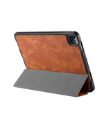 iPad Pro 11 (2020) | iPad Pro 11" (2020) - DG.MING™ Trifold Læder Cover m. Stander - Brun - DELUXECOVERS.DK