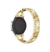 Samsung Galaxy Watch 6 Classic | Samsung Galaxy Watch 6 Classic (43/47mm) -  Diamant Rustfrit Stål Dame Urrem - Guld - DELUXECOVERS.DK