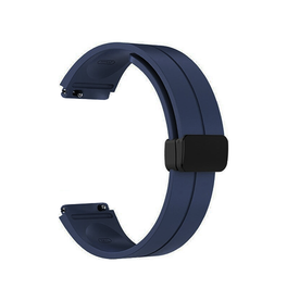 Samsung Galaxy Watch 6 | Samsung Galaxy Watch 6 (40/44mm) - DeLX Straight-Line Silikone Rem - Navy - DELUXECOVERS.DK