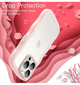 iPhone 15 Pro Max | iPhone 15 Pro Max - DeLX™ Wave Frame Silikone Cover - Pink - DELUXECOVERS.DK