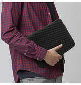 Macbook Sleeve | MacBook Pro/Air 15" - DeLX™ Diamond Neopren Sleeve - Sort - DELUXECOVERS.DK