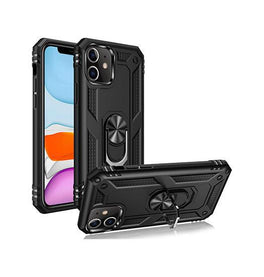 iPhone 11 | iPhone 11 - NX Pro™ Armor Cover m. Ring Holder - Sort - DELUXECOVERS.DK