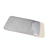 Macbook Sleeve | MacBook Pro/Air 15" - L'Empiri™ Smooth Læder Sleeve - Grå - DELUXECOVERS.DK