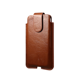  | Samsung Galaxy Note 20 Ultra - Mont Blanc Ægte Læder Bælte Sleeve - Brun - DELUXECOVERS.DK