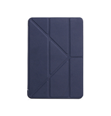 iPad 2/3/4 | iPad 2/3/4 - Orgami Trifold Læder Cover M. Stander - Navy - DELUXECOVERS.DK