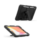 iPad 7/8/9 | iPad 10.2" 7/8/9 (2019/2020/2021) ToughCase™ 360° Håndværker Cover - Sort - DELUXECOVERS.DK