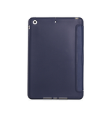 iPad 2/3/4 | iPad 2/3/4 - Orgami Trifold Læder Cover M. Stander - Navy - DELUXECOVERS.DK