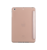 iPad 7/8/9 | iPad 10.2" 7/8/9 (2019/2020/2021) Orgami Trifold Læder Cover M. Stander - Rose - DELUXECOVERS.DK