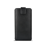 Huawei P20 Lite | Huawei P20 Lite - Verona Læder Sleeve M. Lukning - Black Onyx - DELUXECOVERS.DK