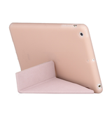 iPad 7/8/9 | iPad 10.2" 7/8/9 (2019/2020/2021) Orgami Trifold Læder Cover M. Stander - Rose - DELUXECOVERS.DK