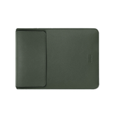 Macbook Sleeve | MacBook Pro/Air 15" - BUBM® - Vertigo Læder Sleeve / Cover - Mørkegrøn - DELUXECOVERS.DK