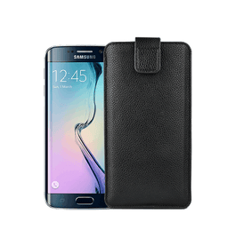 Samsung Galaxy S7 | Samsung Galaxy S7 - Verona Læder Sleeve M. Lukning - Black Onyx - DELUXECOVERS.DK