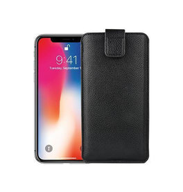  | Samsung Galaxy Note 10+ - Verona Læder Sleeve M. Lukning - Black Onyx - DELUXECOVERS.DK