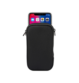 OnePlus 8 | OnePlus 8 - Simple Nylon Sleeve Etui M. Lynlås - Jet Black - DELUXECOVERS.DK