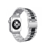 Apple Watch 38mm | Apple Watch (38/40/SE/41/42mm) - CNC Pro Rustfrit Stål Rem - Sølv/Sort - DELUXECOVERS.DK