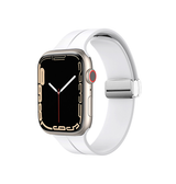 Apple Watch 38mm | Apple Watch (38/40/SE/41/42mm) - S-Line™ Silikone Rem - Hvid - DELUXECOVERS.DK