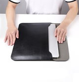 Macbook Sleeve | MacBook Pro/Air 13" - L'Empiri™ Verona Læder Sleeve - Sort - DELUXECOVERS.DK